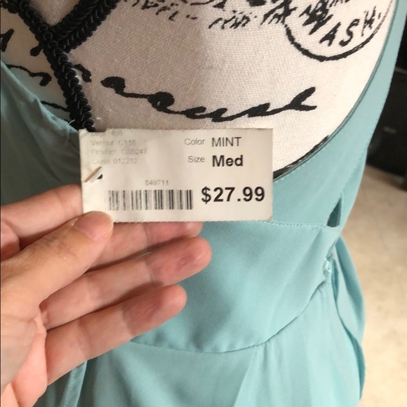 NWT Mint green mini dress - Picture 3 of 5